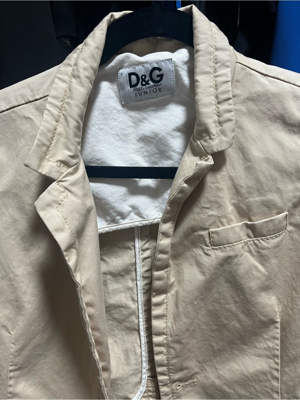 D&G Junior Beige Shirt Jacket